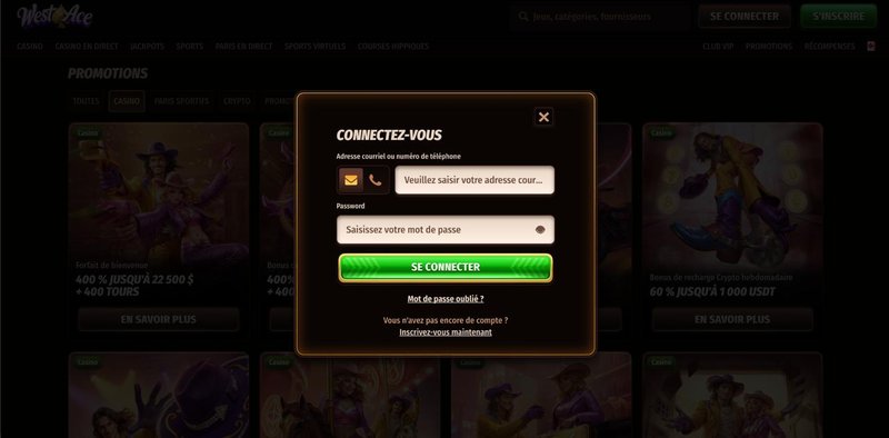 Découvrez Westace, le Casino en Ligne Francophone pour les Amateurs de Jeux 1 france westace